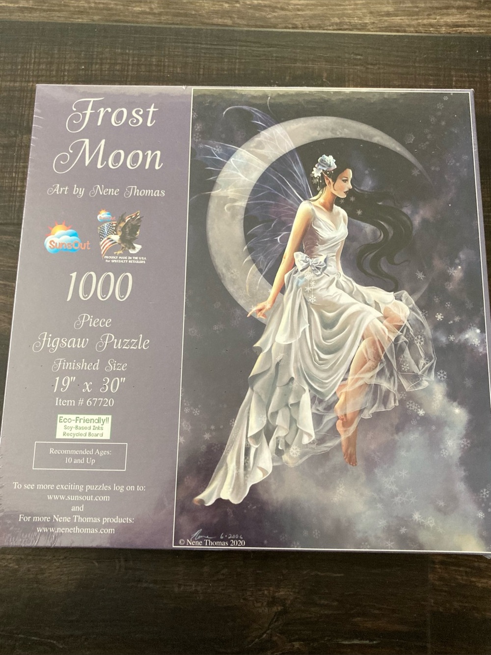Nene Thomas Frost Moon 1000 Piece Fantasy Jigsaw Puzzle Fairy On Crescent Moon